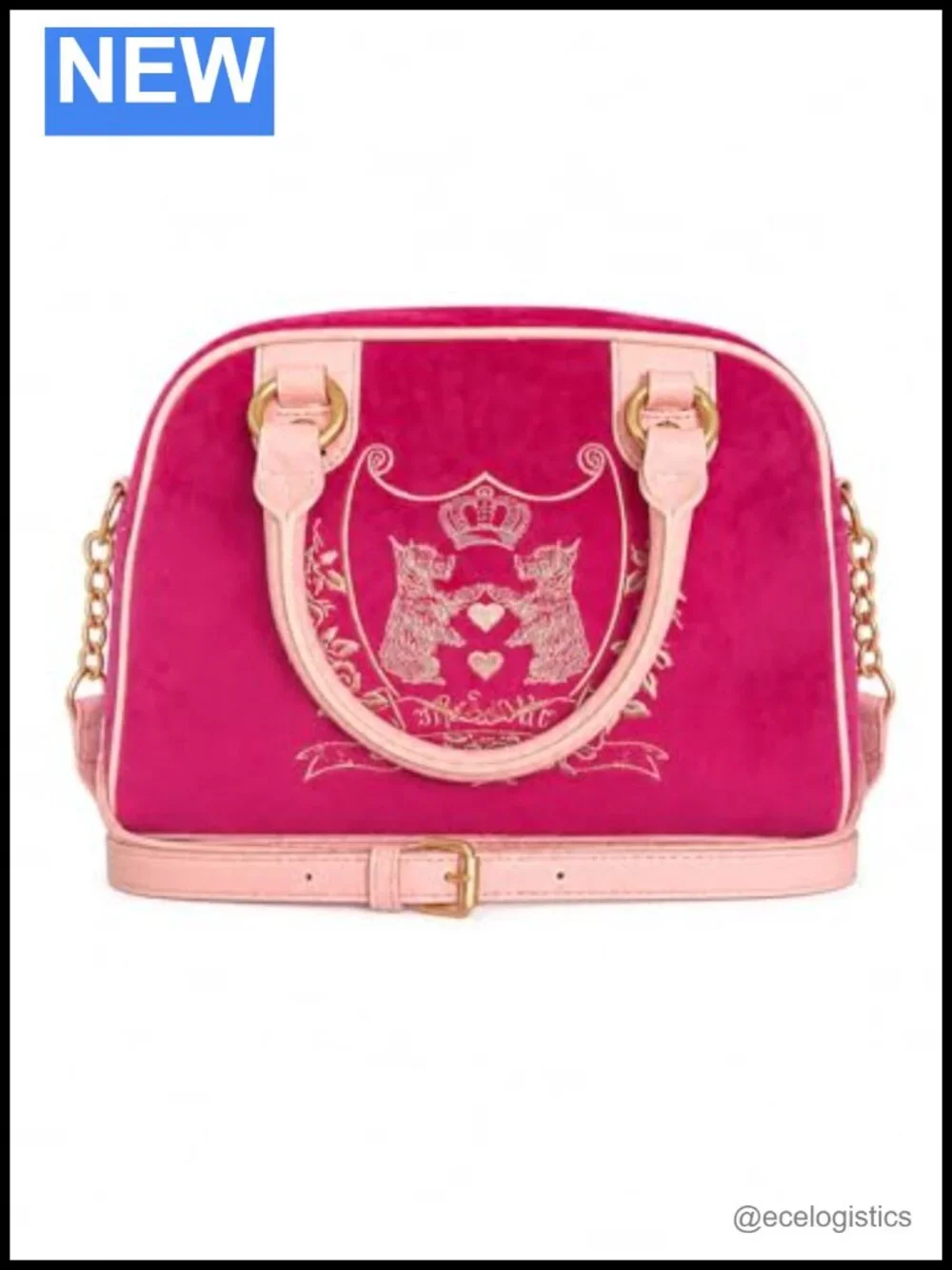 Faux Leather Velvet Satchel Handbag with Crossbody Strap, Tote Purse